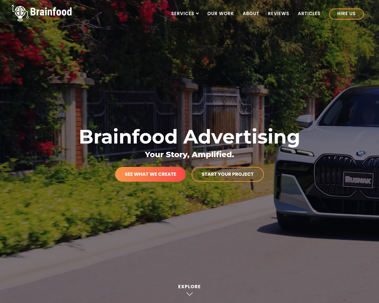 Brainfood Advertising website